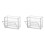2X Clear Acrylic Display Case 3 Tier Display Shelf, Stackable Protection Showcase with Magnetic Door for Action Figures 1