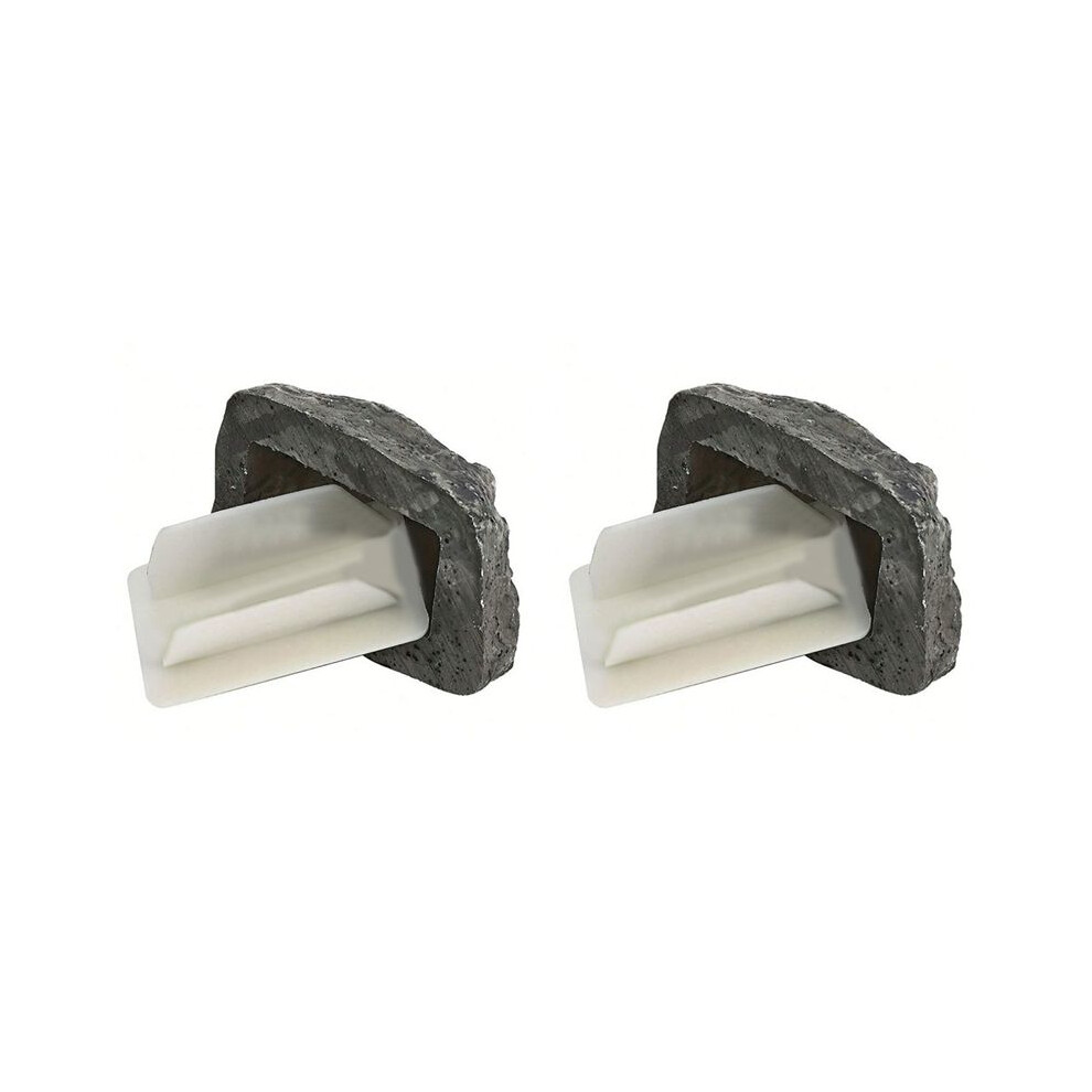 2X Hide-A-Spare-Key Fake-Rock - Looks Simulation Stone Resin Key Storage Box 6032837174498