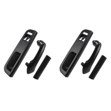 2X PoignéE de Porte Noire pour 4 PoignéE D'AccèS à L'IntéRieur des PoignéEs de Panneau de Porte