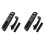 2X Door Black Pull Grab Handle Compatible with  4  Access Handle Inside Door Panel Handles 1