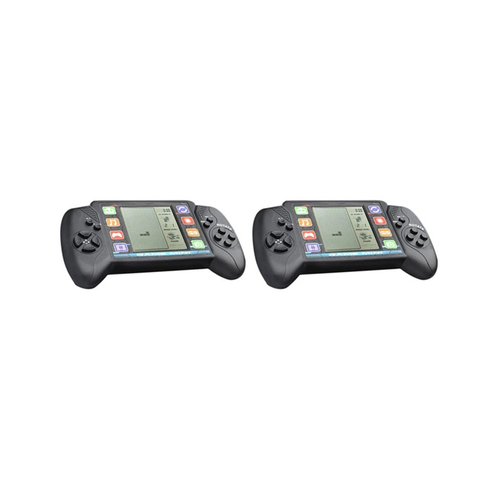 2X Pocket Handheld Video Game Console 3.5In Lcd Portable Brick Game Player With Built-In 23+26 Games (Black) Black 6032785962574