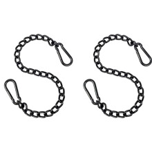 2X Steel Hanging Chair Chain with 2 Carabiners, Heavy Duty Porch Swing Hammock Chain Kit,for Hammock Swings(66cm)