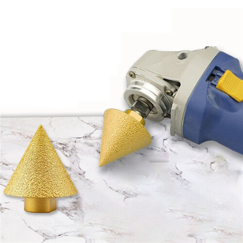 2X M14 Diamond Chamfer Bits Dia 38mm Milling Tile Cutter Marble Concrete Hole Saw 2
