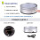 6X LED Light Base with Sensitive Touch Round Colorful Stand Display for 3D Crystal Glass Art Photo Frame Silver Concave 4