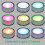 6X LED Light Base with Sensitive Touch Round Colorful Stand Display for 3D Crystal Glass Art Photo Frame Silver Concave 5