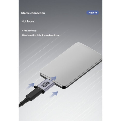 2X Micro-B Male to Type C Female Adapter Type-C USB3.0 Micro-B Connector for External Hard Drive Disk HDD Cable Adapter 2