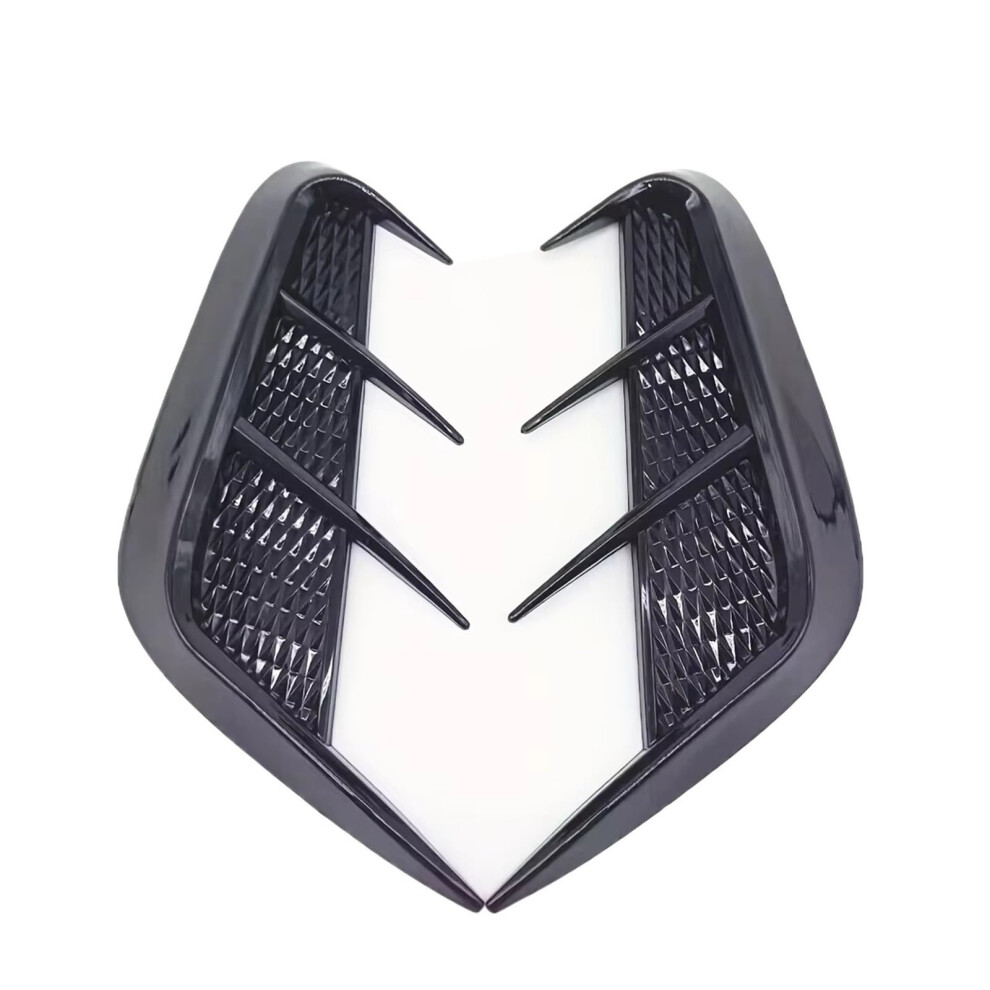 Glossy Car Shark Gill Vent Trim Sporty Carbon Look Easy Adhesive Installation For Bmw Audi Black 9771547568025