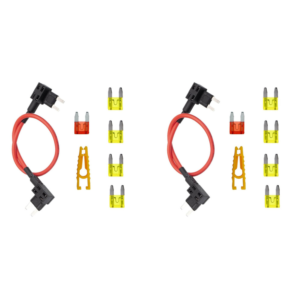 2X Tipm Bypass Cable, Fuse Holder Fuse Adapter, Fuel Pump Relay Bypass Cable For Ram Cbwpr091aa 4713774081248