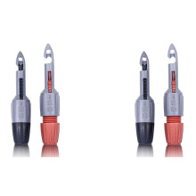 2X Conjunto de Clipes de Perfuração de Isolamento TP81, Conexões de Plugue Banana, Conjunto de Clipes de Perfuração de Isolamento de Sonda de
