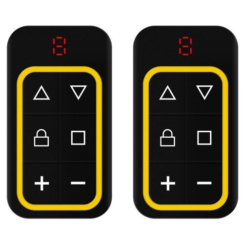 2X 8CH Multi Frequency Garage Door Remote Control 270-868MHZ RF Copy Automatically Identify Frequency Yellow