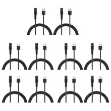 Lot de 10 Câbles de Chargeur USB 5 V 1 A pour Rasoir Électrique pour  QP2724 QP2834 QP1924 MG9520