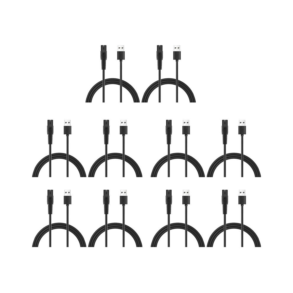 10Pcs 5V 1A Usb Shaver Charger Cord For Qp2724 Qp2834 Qp1924 Mg9520 Electric Shaver Trimmer Charger Cable 6033247046672