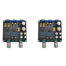 2X 59Hz-234Hz Filtro de Paso Bajo Placa de Cruce de Graves Súper AC9V-12V Punto de Cruce Dual NE5532 Continuamente Ajustable