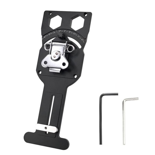 Adjustable Angle Track Saw Square with -45 to 45 Quick Positive Angle Stop Guide Rail Square 90 Degree Right Angle 1