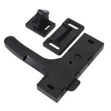 RV Screen Door Latch Right Hand Handle Replacement Kit Black Nylon Easy Installation Secure Fit