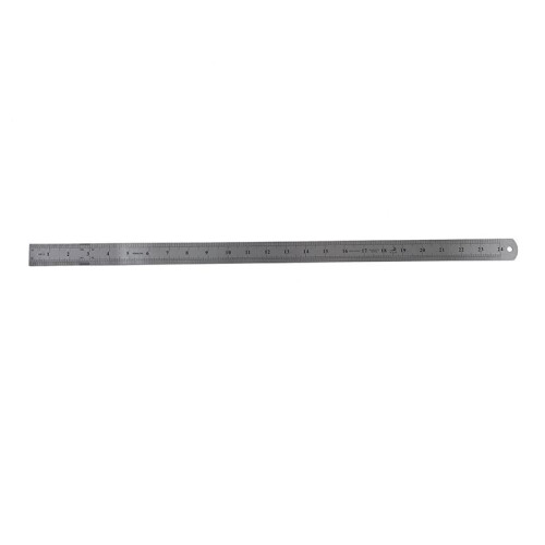 4X 60cm Stainless Metal Measuring Straight Ruler 2