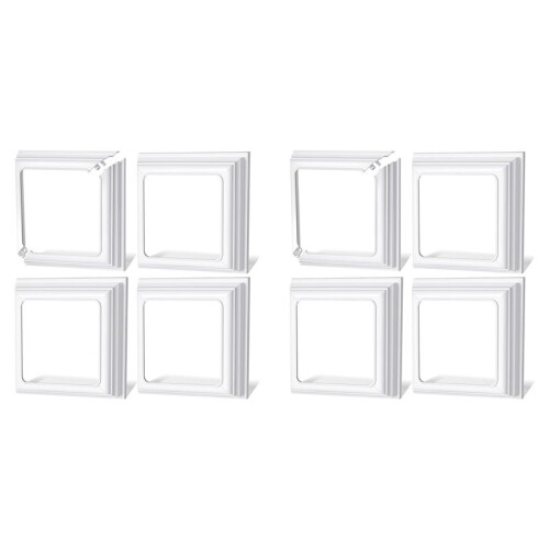 Saia de Poste de Vinil 4x4 Polegadas - Acabamento de Cobertura de Base de Poste Branco para Postes de Madeira e Vinil, Coluna de Deck e Varanda,