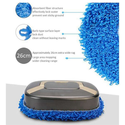 5X Disposable Mop,Washable Durable Replacement Microfiber Pads Dust Push Mop Cloth for Dry and Wet Vacuum Cleaner, 2