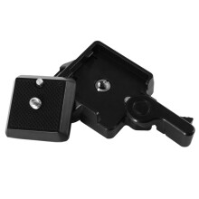 2X Quick Release Plate Platform Mount Base Camcorder Tripod Monopod for DSLR Camera QR40 1/4,3/8 Screw