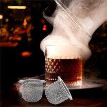 80Pcs Cocktail Smoker Filter Accessories, Double Screen Filter, Washable Stainless Steel Mesh Screen Filter Bowl