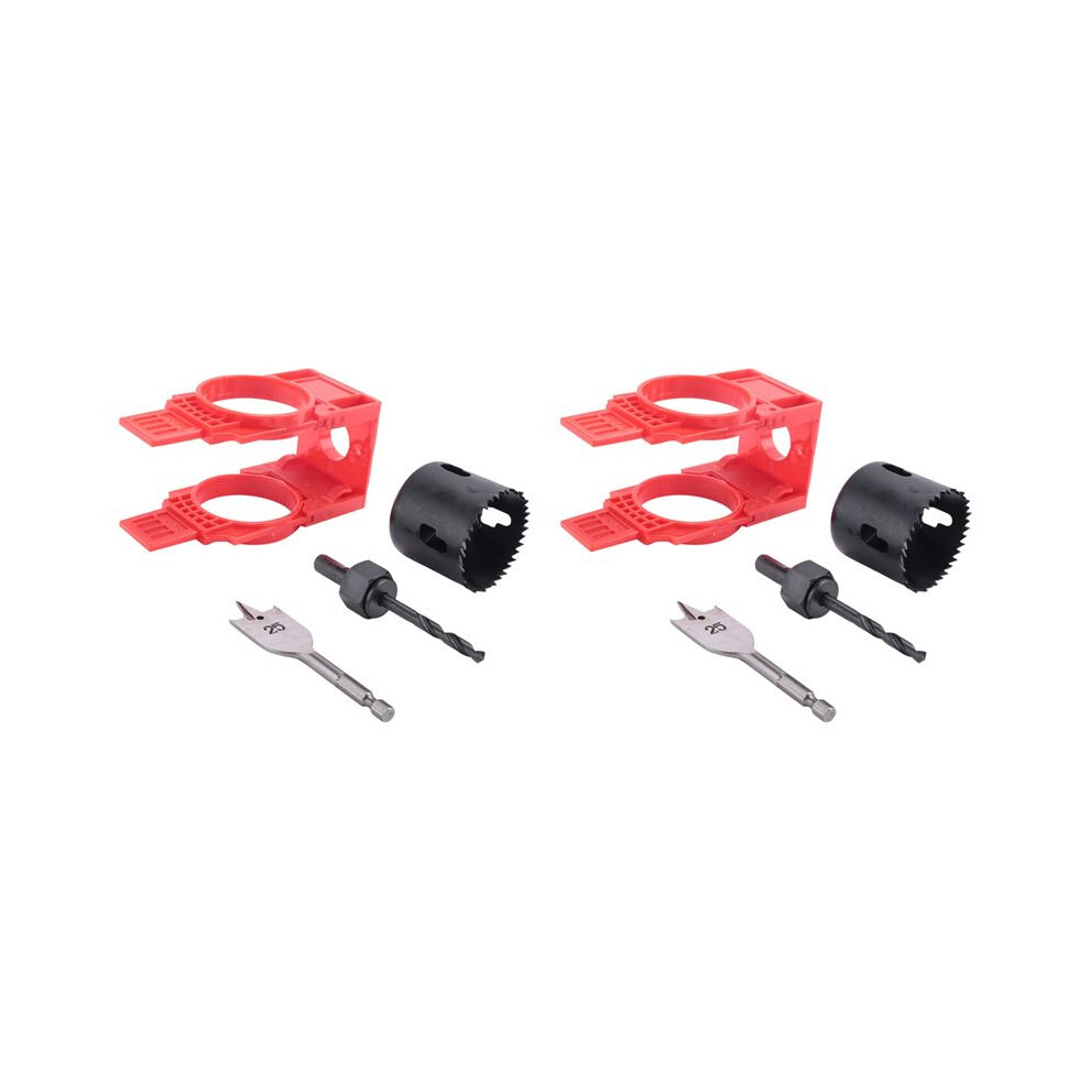 2X Door Lock Installation Kit,Door Hole Drilling Kit For Deadbolts And Locksets With Guide Template, Door Lock Hole Saw 6032698553296