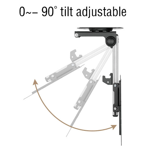 TV Ceiling Mount 1337 Inch Aluminum Fold Down Bracket for Under Cabinet Kitchen Space Saving 2
