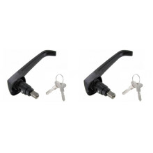 2X 251843704E Maçaneta de Porta Deslizante com Cilindro de Chave para Vanagon 1985-1991