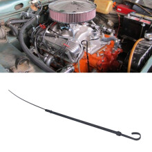 12in Stainless Steel Oil Dipstick Tube for 318/340/360 Engines Black