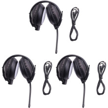 3X Portable Personal FM Radio Headphones , Wireless Headset with Radio Built in for Walking, Jogging, Daily Work