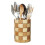 2X Bamboo Silverware Holder, Silverware Organizer, Utensil Holder for Kitchen Countertop 2