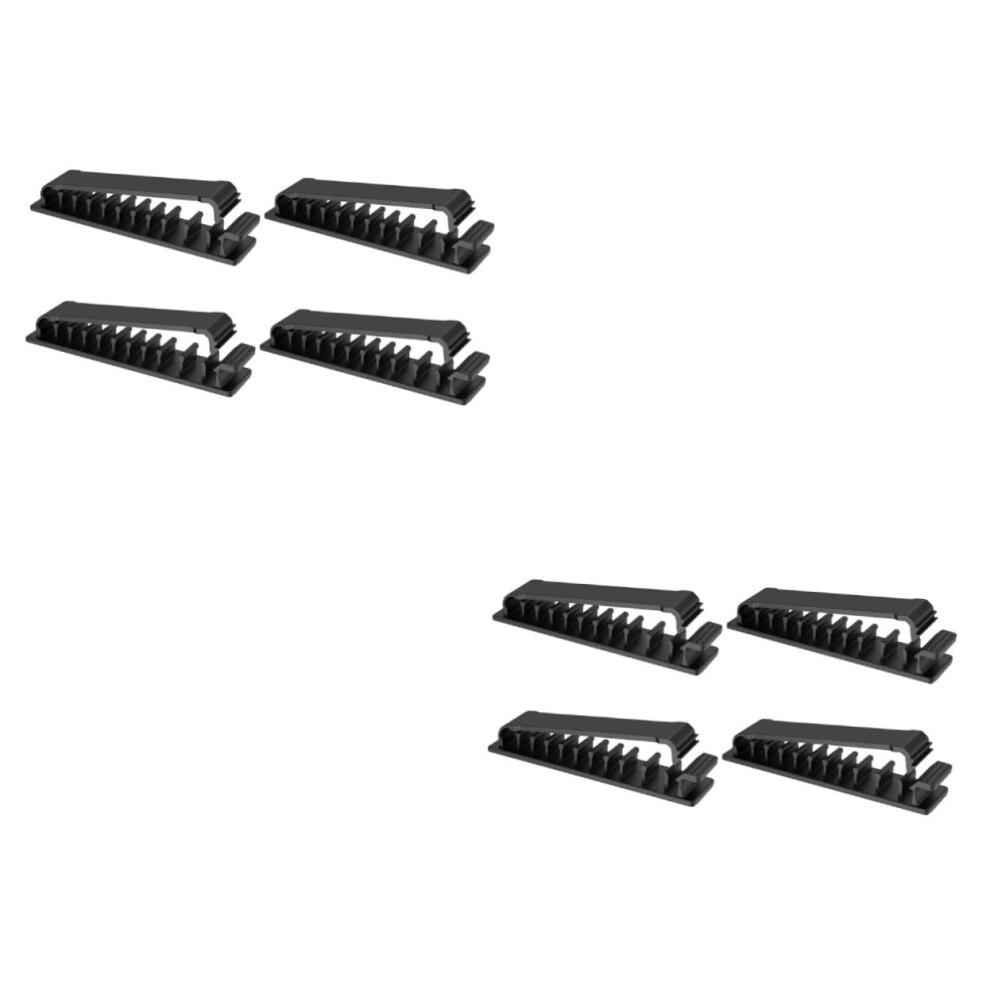 8Pcs Adjustable Headphone Cable Organizer Clips For Tangle Cord Management At Desk Or Travel 9455672226691