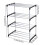 2X Stackable Small Shoe Rack, Entryway, Hallway and Closet Space Saving Storage and Organization (4-Tier, Black) 3