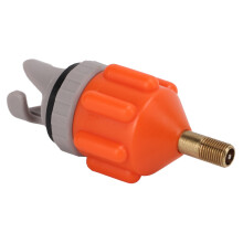 High Pressure Durable Orange Valve Adapter, Brass & Rubber, Lightweight