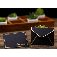 100Pcs  Envelopes Gift Card Envelopes Envelopes for Personalized Gift Cards Wedding Envelopes or Place Card Black