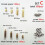 600X Brass M2 Hex Column Standoff Support Spacer Screw Nut Assortment Kit 8