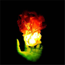 2X Halloween Funny Toy Magic Fire the Hand Home LED Decoration Luminous Fireball Exquisite Ornaments Party Red