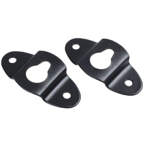 40PCS Audio Speaker Wall Mounted Iron Hanger Plate Black 4.8cm Long 2