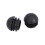 6 Pcs 25mm Dia Plastic Round Tube Inserts End Blanking Caps Black 4