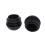 6 Pcs 25mm Dia Plastic Round Tube Inserts End Blanking Caps Black 6