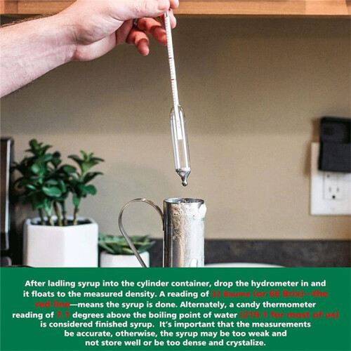 Maple Syrup Hydrometer Test Cup Kit,Hydrometer for Maple Syrup Making,Maple Syrup Hydrometer Kit,Maple Syrup Supplies 1