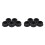 Black Plastica 35mm Dia Blanking End Caps Round Tube Insert 10 Pezzi 2
