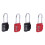 4 Pack Code Padlocks, 4 Digit Long Shackle Resettable Pad Lock for Outdoor Gate, Shed, Fence, Hasp Storage, Gym Locker 1