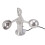 Anemometers Windsnelheidssensor 3 Kopjes Windsnelheidssensor Anemometer 0-3,8V Aluminiumlegering 2