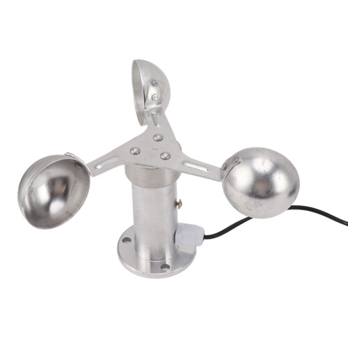 Anemometers Windsnelheidssensor 3 Kopjes Windsnelheidssensor Anemometer 0-3,8V Aluminiumlegering 1
