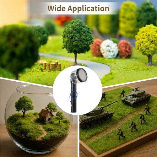 Static Grass Applicator Flocking Kit-Sand Table Model Materials Set,Applicator with Anti-Slip Handle for Landscape