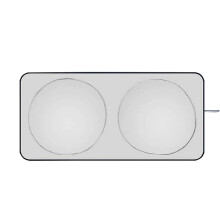 Car Windshield Sun Shade for Mazda CX5 20172025, Foldable Silver UV Blocking Heat Reduction Design