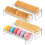 8 Pieces Clear Cracker Tray for Serving Rectangular Cracker Holder Acrylic Serving Tray Food Display Stands for Party 2