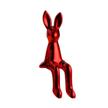 Osterhasen-Figuren, galvanisierte sitzende-Rot 1
