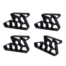 4Pcs Heavy Duty Door Stoppers Anti Collision Limiter-Black