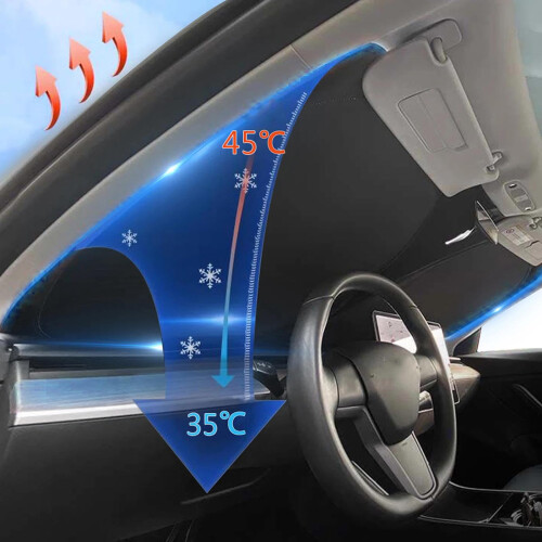 Custom Fit Full Coverage Heat Reduction Windshield Car Sun Shade for Changan CS15 20162023 1